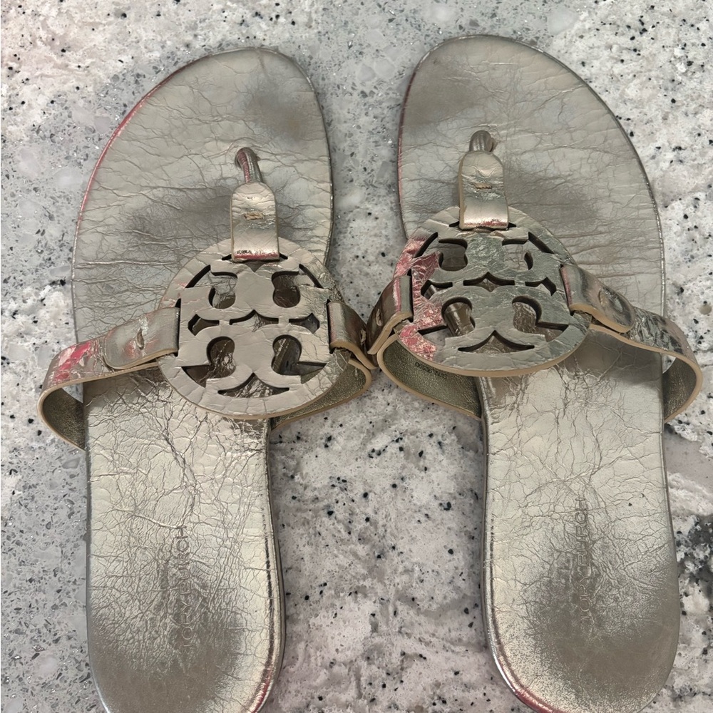 Tory Burch Metallic Sandals